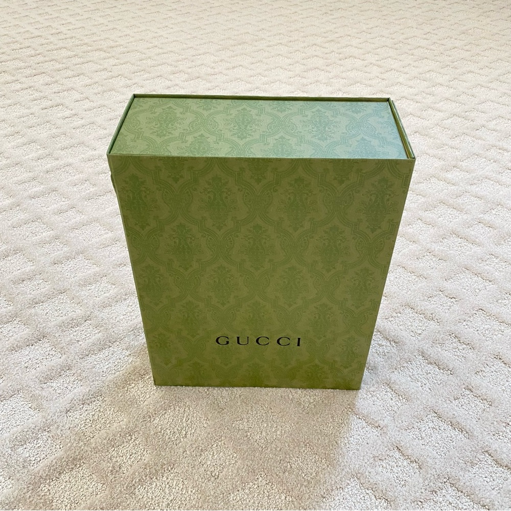 Gucci Olive Green Patterned (Empty) Box - image 7